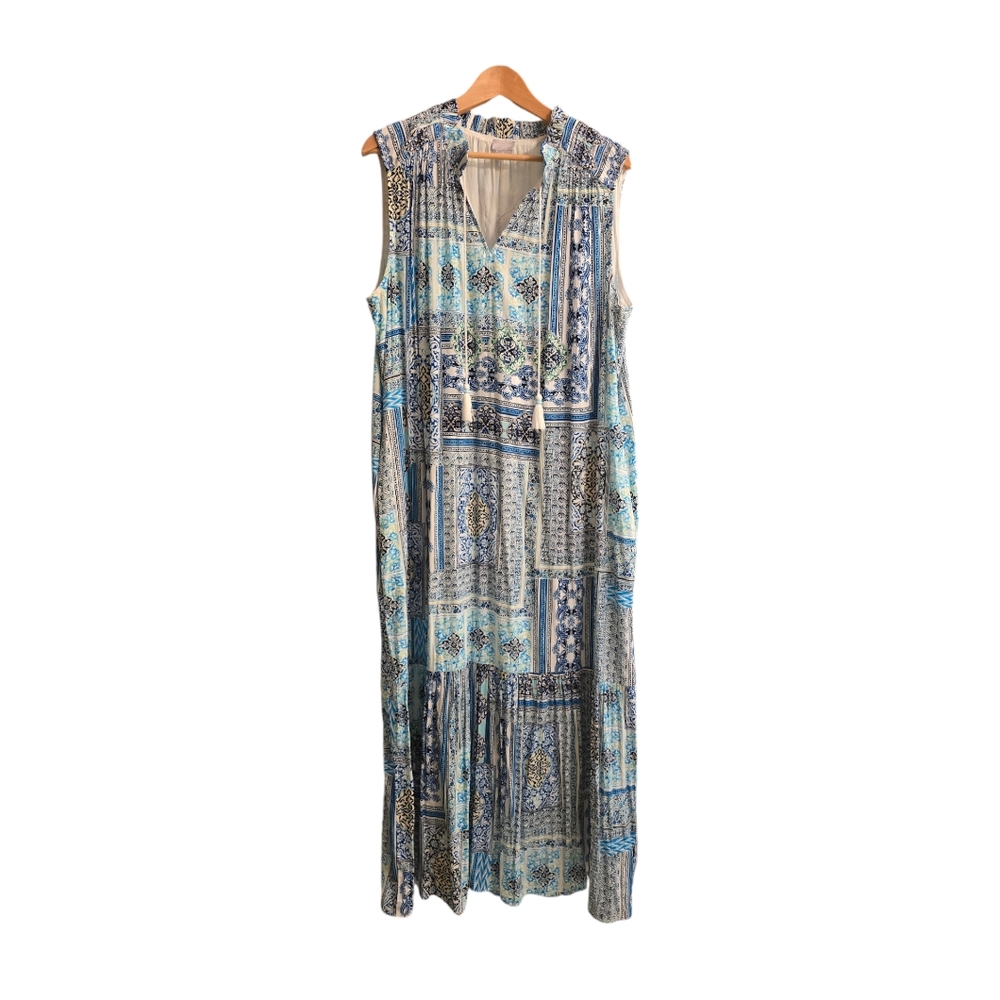 Chico's Size 3 Sleeveless Maxi Dress